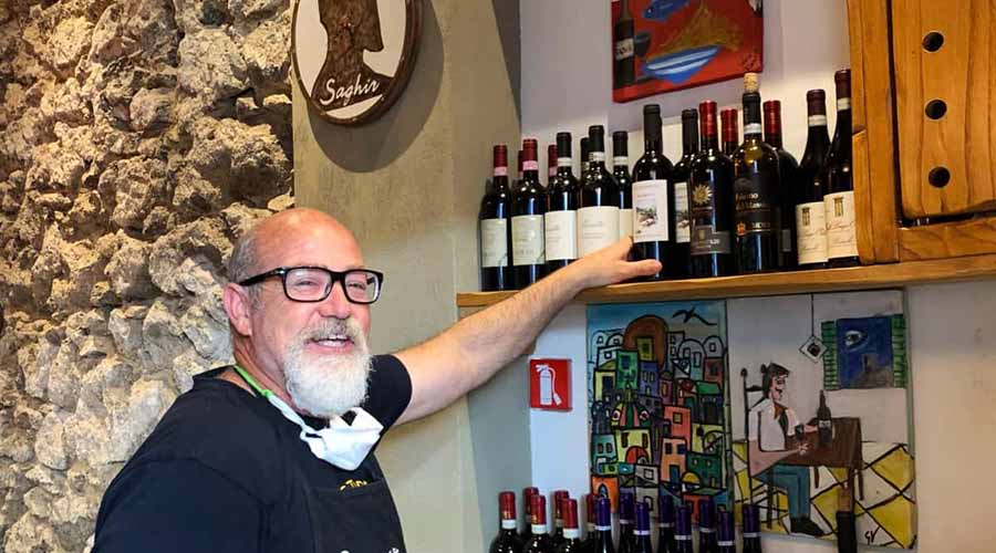 Ristorantino Wine Bar Saghir a praiano in Costa d'Amalfi