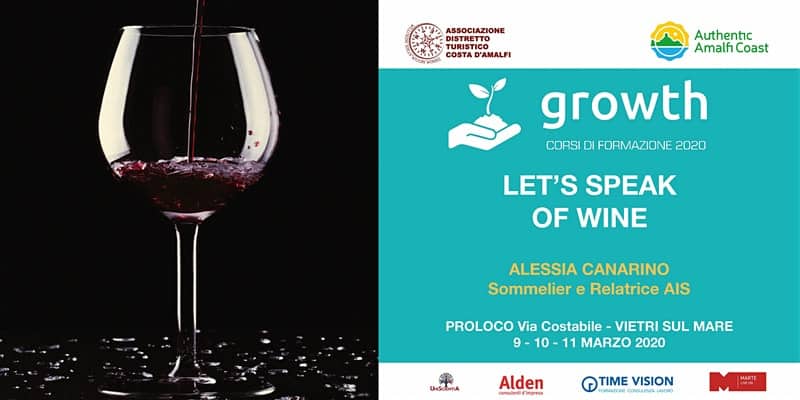 Corso let's speak of wine 202q0 Distretto Turistico Costa d'Amalfi