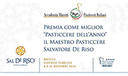 Sal De Riso Pasticciere dell'anno 2010 - 2011, la targa