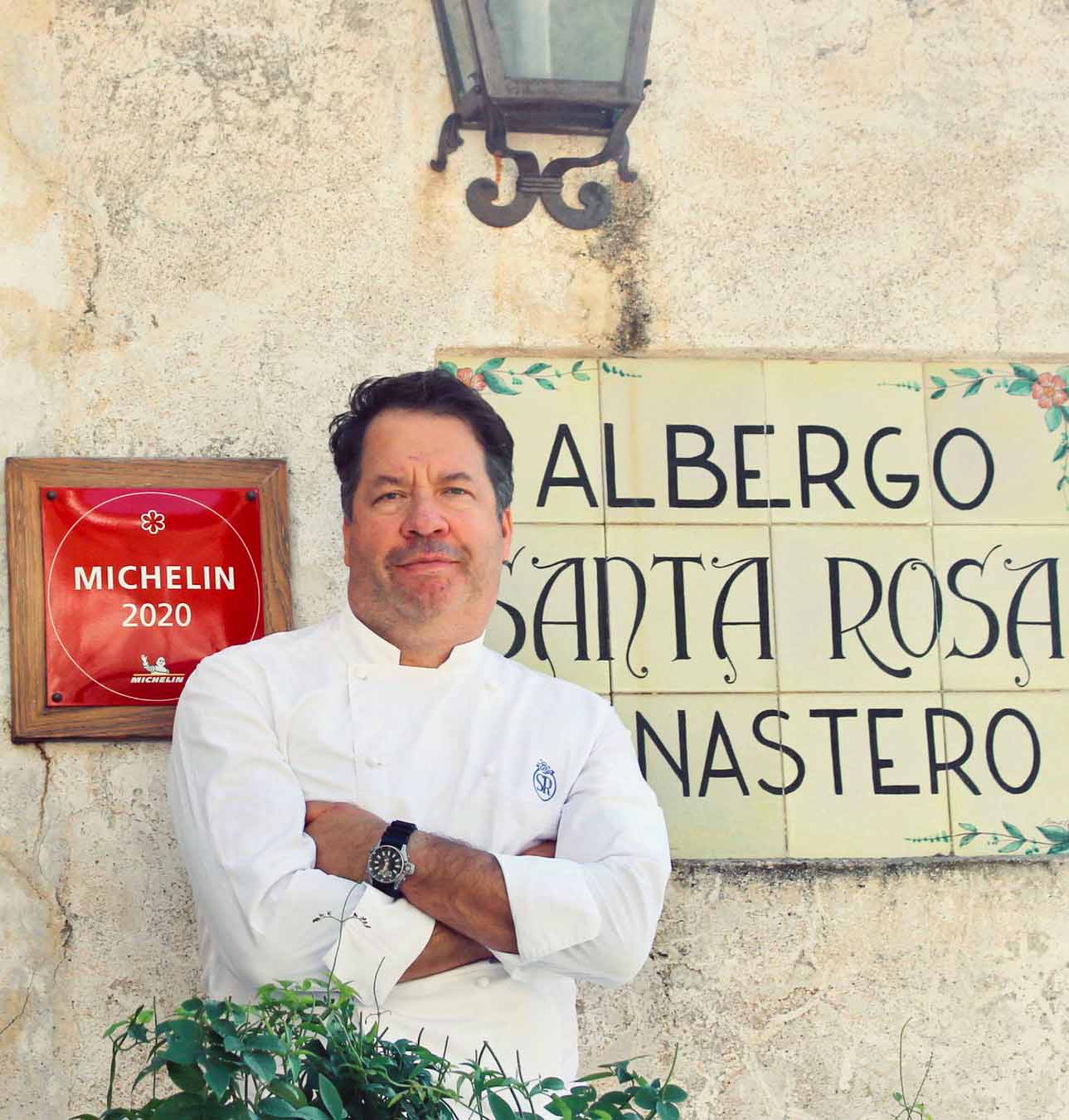 Bob Christopher executive chef Monastero Santa Rosa a La settimana della Cucina Italiana nel mondo 2021