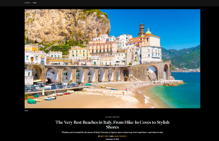 Condé Nast Traveller Atrani